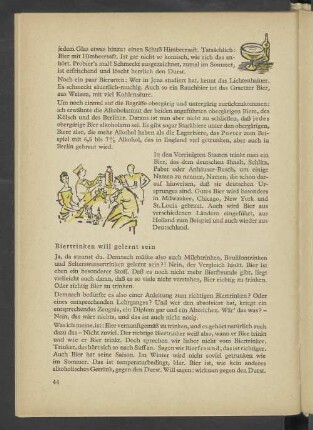 Biertrinken will gelernt sein