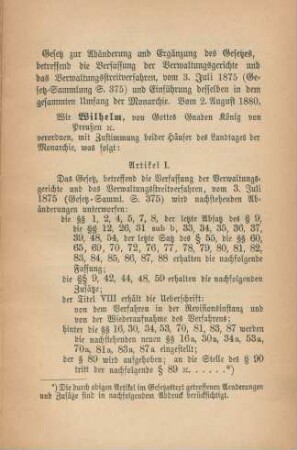 Gesetz zur Abänderung und Ergänzung des Gesetzes ...