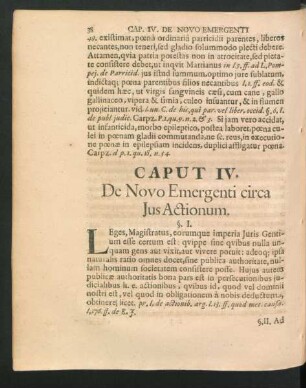 Caput IV. De Novo Emergenti circa Jus Actionum.