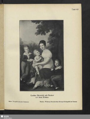 Caroline Hentschel geb. Pinckert mit ihren Kindern