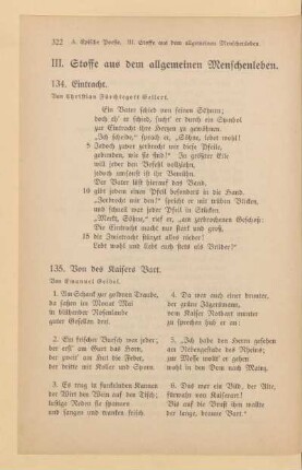 III. Stoffe aus dem allgemeinen Menschenleben