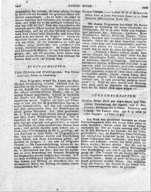Ueber Egoismus und Weltbürgersinn. Von Christ. Larsen, Rector zu Sonderburg.