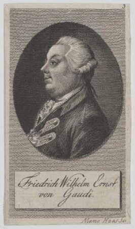 Bildnis des Friedrich Wilhelm Ernst von Gaudi