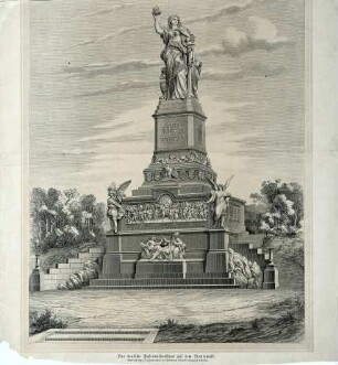 Grafik "Das deutsche Nationaldenkmal auf dem Niederwald"