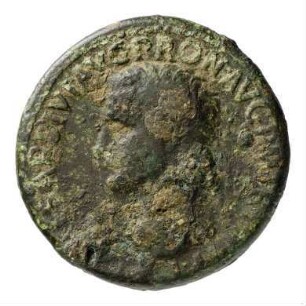 Münze, Sesterz, 40 - 41 n. Chr.