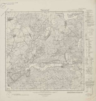 2746 Thomsdorf, Meßtischblatt (4cm - Karte)