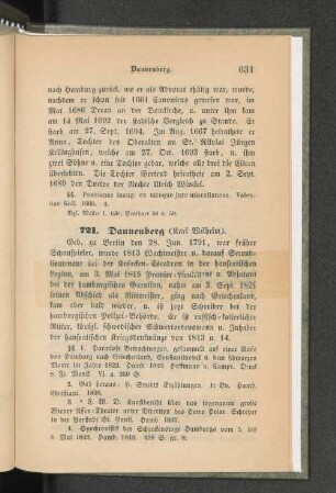 721. Dannenberg (Karl Wilhelm).
