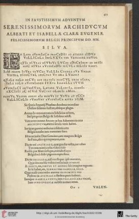 In Faustissimum adventum Serenissimorum Archiducum […]