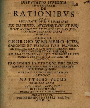 Disp. iur. inaug. de rationibus