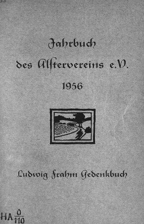 35.1956. Ludwig Frahm : Gedenkbuch: Jahrbuch des Alstervereins e. V