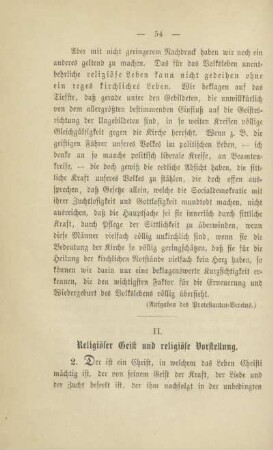 II. Religiöser Geist und religiöse Vorstellung