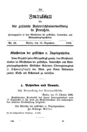 Ministerium der geistlichen, etc. Angelegenheiten