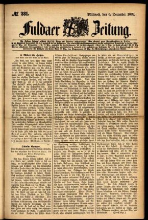 Ausgabe vom Mittwoch, den 06. Dezember 1882.