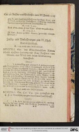 Zusaetze und Verbesserungen zum III. Theil