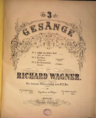 3 Gesänge : No. 1. Schlaf ein, holdes Kind (Dors, mon Enfant), No. 2. Die Rose (Mignonne) (Ronsard, XVI. Jahrh.), No. 3. Die Erwartung (Attente) (V. Hugo), 2. Die Rose : Ausgabe E-Dur