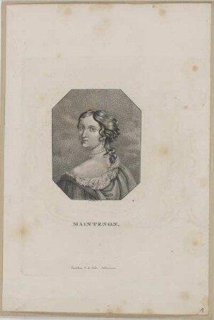 Bildnis der Françoise de Maintenon