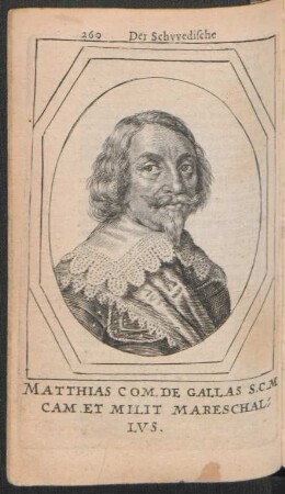 Matthias Com. De Gallas. S. C M Cam. Et Milit Mareschallus