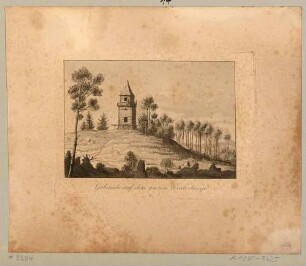 Der Aussichtsturm auf dem Großen Winterberg in der Sächsischen Schweiz, aus Ansichten der sächsischen Schweiz bei Reichel 1821