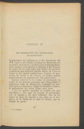 Capítulo III - En persecución del Gobernador de Maracaibo
