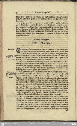 Der 10. Abschnitt. Von Thürmen