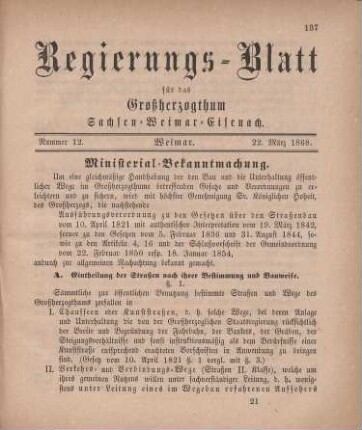Nr. 12 : 22. März 1868