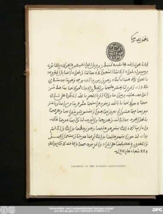 [Sultan's Safe-Conduct]