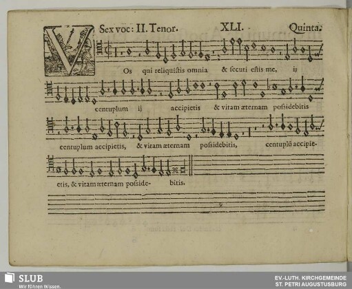 XLI. Vos qui reliquistis omnia