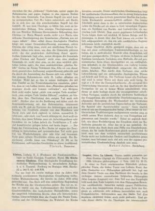 107-108 [Rezension] Kösters, Ludwig, Die Kirche unseres Glaubens