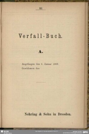 Verfall-Buch