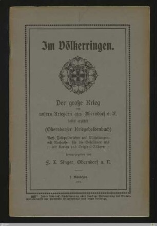 7: [Im Völkerringen] Band 7