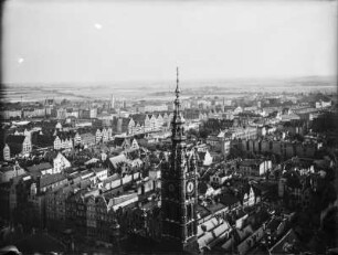 Rechtstädtisches Rathaus : Turm des rechtsstädtischen Rathauses von Danzig