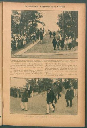 De Alemania.- Guillermo II en Ahlbeck