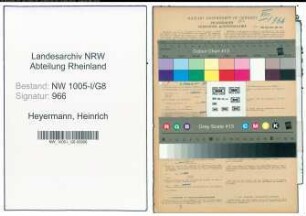 Entnazifizierung Heinrich Heyermann , geb. 25.03.1885 (Lokomotivfuehrer)