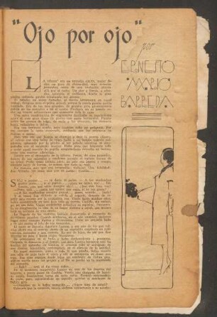 "Ojo por ojo" : Ilustró R. Claro