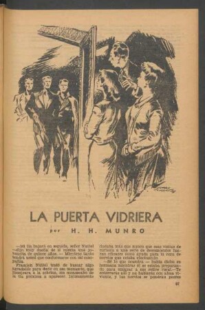La puerta vidriera