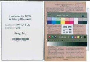 Entnazifizierung Fritz Petry , geb. 02.02.1901 (Schuhmacher)
