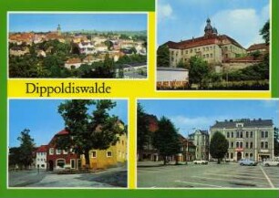 Dippoldiswalde. Ortsansichten, Coloransichtskarte