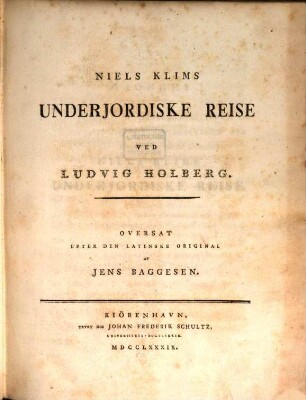 Niels Klims underjordiske Reise