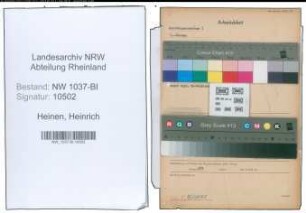 Entnazifizierung Heinrich Heinen , geb. 17.12.1894 (Fabrikant)