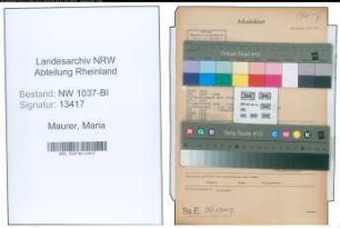 Entnazifizierung Maria Maurer , geb. 07.09.1891 (Lehrerin)