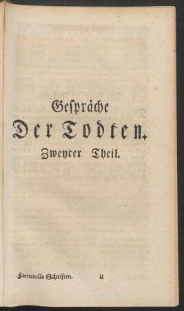 Gespräche Der Todten. Zweyter Theil