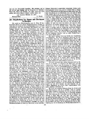 Zur Umgestaltung der Lyzeen und Oberlyzeen in Preußen