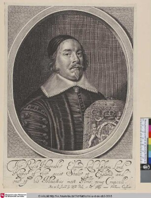 The Right Honorable Edward Lord Littleton Lord Keeper of the great Seale of England, and one of Maiesties most Hono:ble priuy Councell