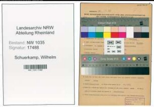 Entnazifizierung Wilhelm Schuerkamp , geb. 08.01.1905 (Kaufmaennischer Angestellter)