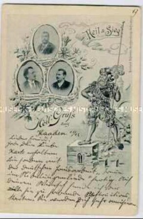 Deutsch-nationale Postkarte