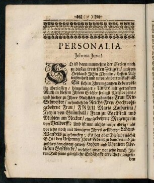 Personalia.