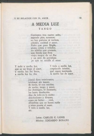 A media luz : Tango