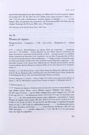 Aa 76. Thomas de Aquino