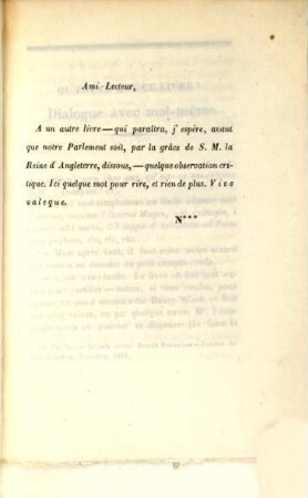 Qu'est-ce que ce livre? : Dialogue