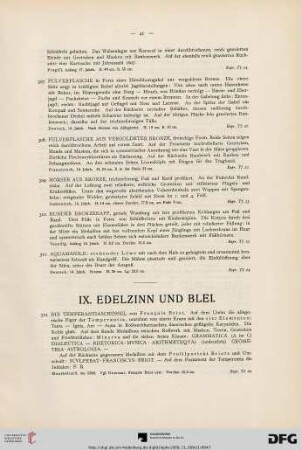 IX. Edelzinn und Blei (Nr. 312-364)